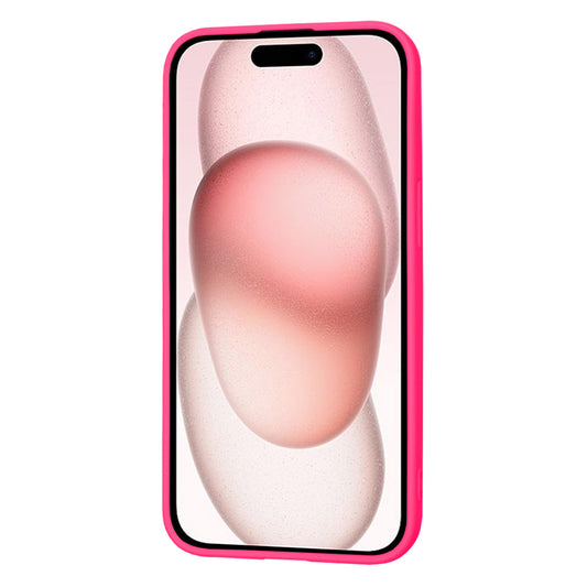 Husa pentru Apple iPhone 15, Techsuit, SoftFlex, Roz Inchis