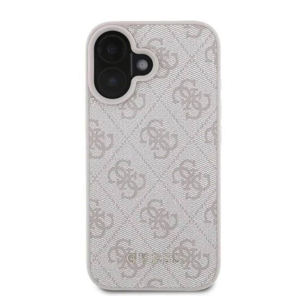 Husa pentru Apple iPhone 16, Guess, 4G Classic, Roz