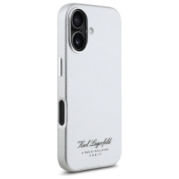 Husa pentru Apple iPhone 16, Karl Lagerfeld, RSG, Gri