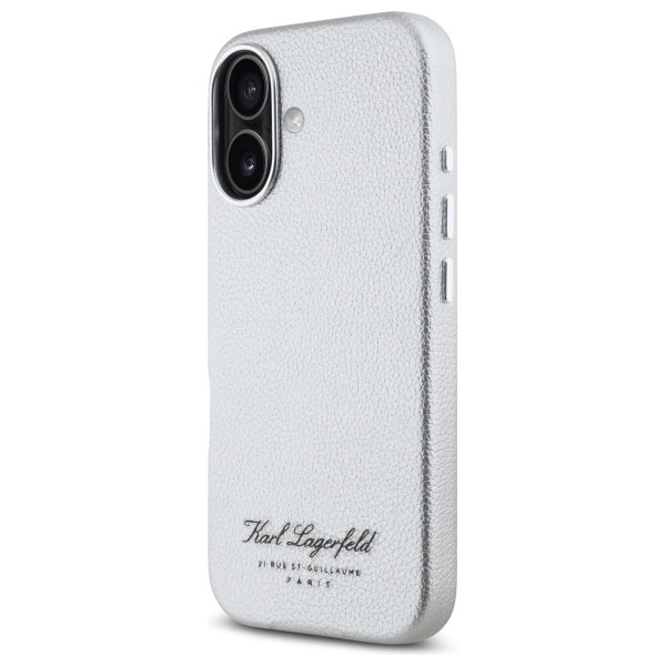Husa pentru Apple iPhone 16, Karl Lagerfeld, RSG, Gri