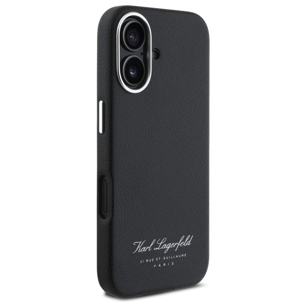 Husa pentru Apple iPhone 16, Karl Lagerfeld, RSG, Neagra