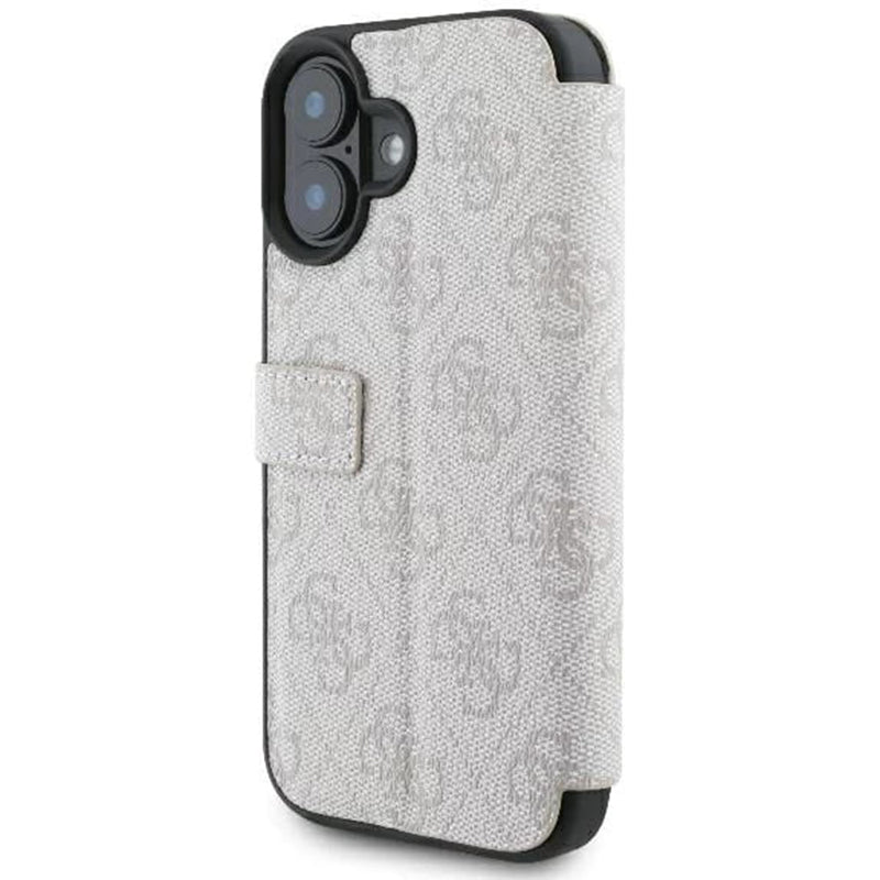 Husa pentru Apple iPhone 16 Plus, Guess, 4G Book, Roz