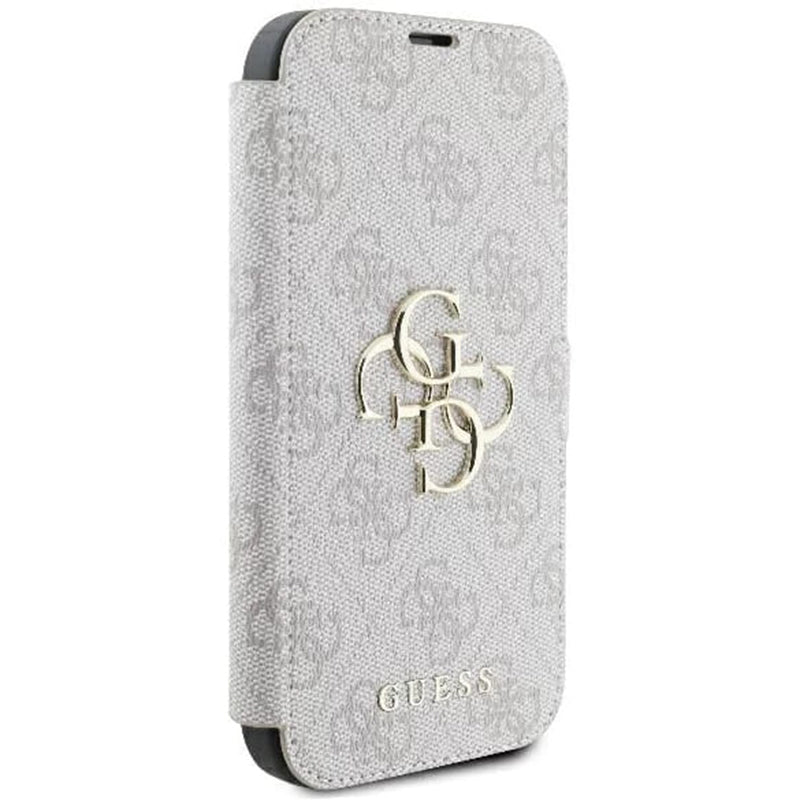 Husa pentru Apple iPhone 16 Plus, Guess, 4G Book, Roz