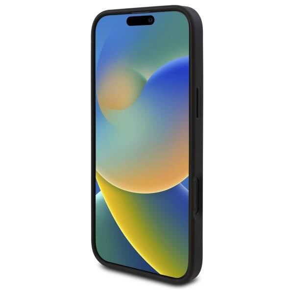 Husa pentru Apple iPhone 16 Plus, Guess, 4G Triangle Logo, Neagra