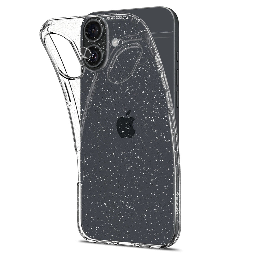 Husa pentru Apple iPhone 16 Plus, Spigen, Liquid Crystal Glitter, Transparenta