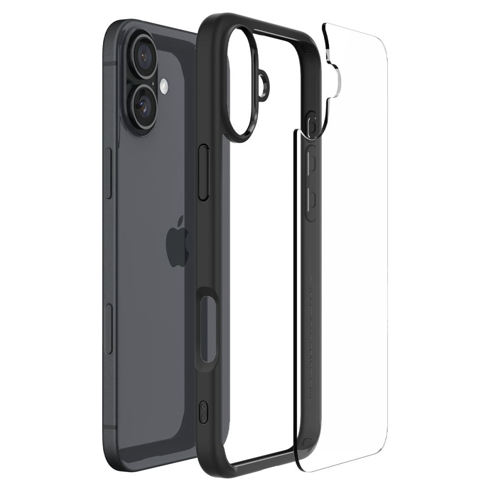 Husa pentru Apple iPhone 16 Plus, Spigen, Ultra Hybrid, Neagra Mata