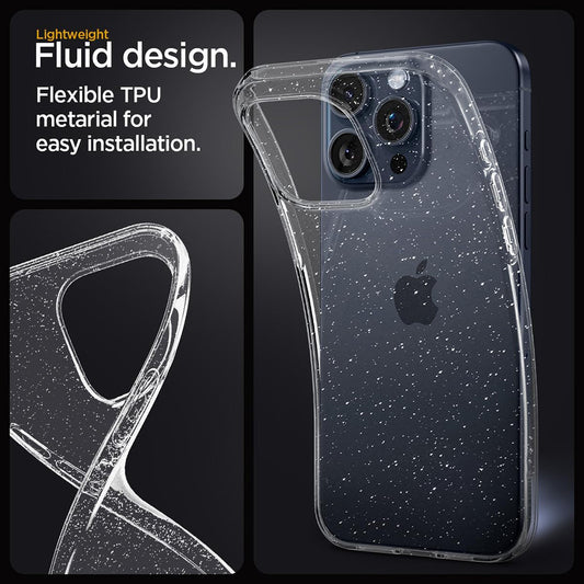 Husa pentru Apple iPhone 16 Plus, Techsuit, SparkleSkin, Transparenta