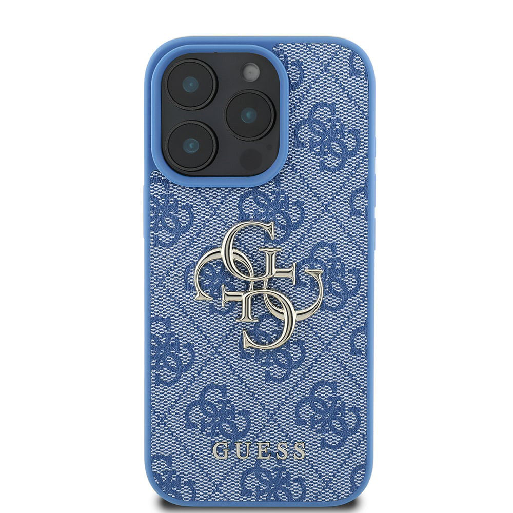 Husa pentru Apple iPhone 16 Pro, Guess, 4G Big Logo, Albastra
