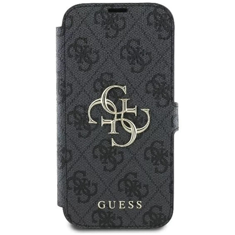 Husa pentru Apple iPhone 16 Pro, Guess, 4G Book, Neagra