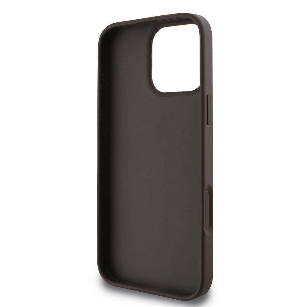 Husa pentru Apple iPhone 16 Pro, Guess, 4G Classic, Maro