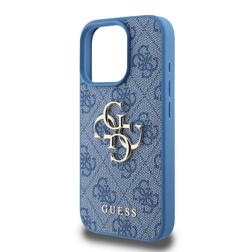 Husa pentru Apple iPhone 16 Pro Max, Guess, 4G Big Logo, Albastra