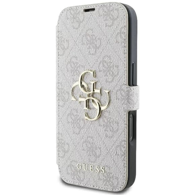 Husa pentru Apple iPhone 16 Pro Max, Guess, 4G Book, Roz