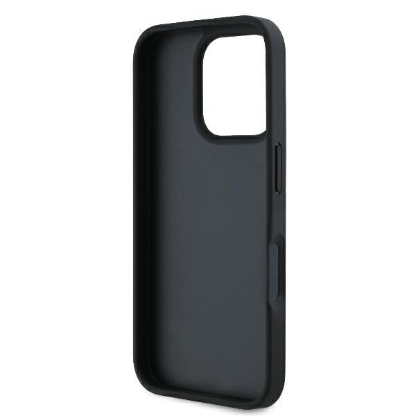Husa pentru Apple iPhone 16 Pro Max, Karl Lagerfeld, Cardslots Monogram, Neagra