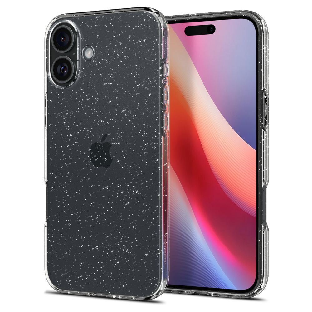 Husa pentru Apple iPhone 16, Spigen, Liquid Crystal Glitter, Transparenta ACS08192