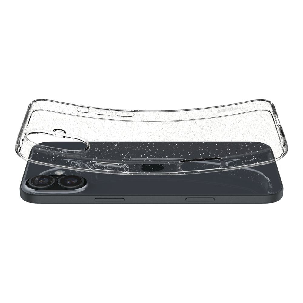 Husa pentru Apple iPhone 16, Spigen, Liquid Crystal Glitter, Transparenta ACS08192
