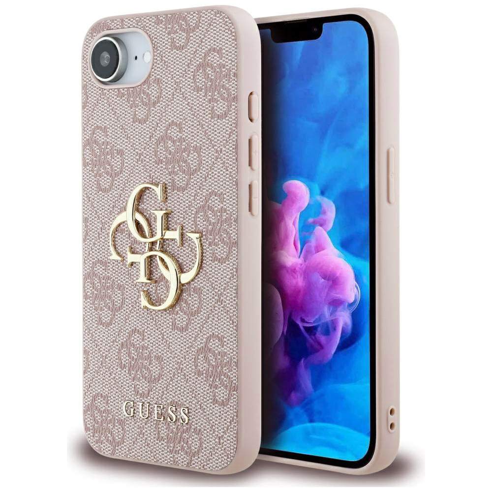 Husa pentru Apple iPhone 17e / 16e, Guess, 4G Big Logo, Roz