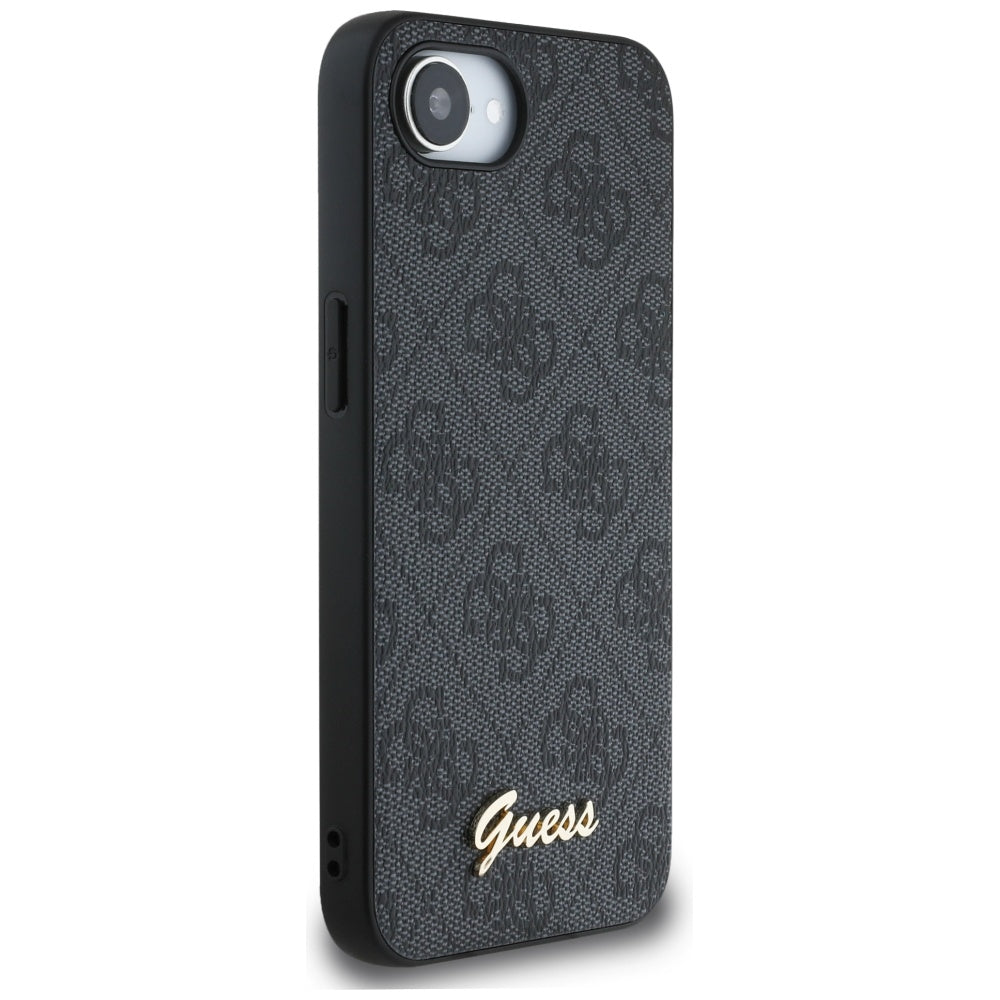 Husa pentru Apple iPhone 17e / 16e, Guess, 4G Script Logo, Neagra