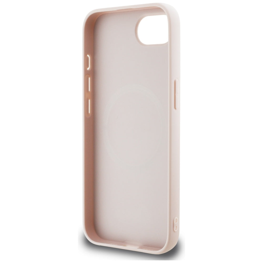 Husa pentru Apple iPhone 17e / 16e, Guess, 4G Script Logo, Roz