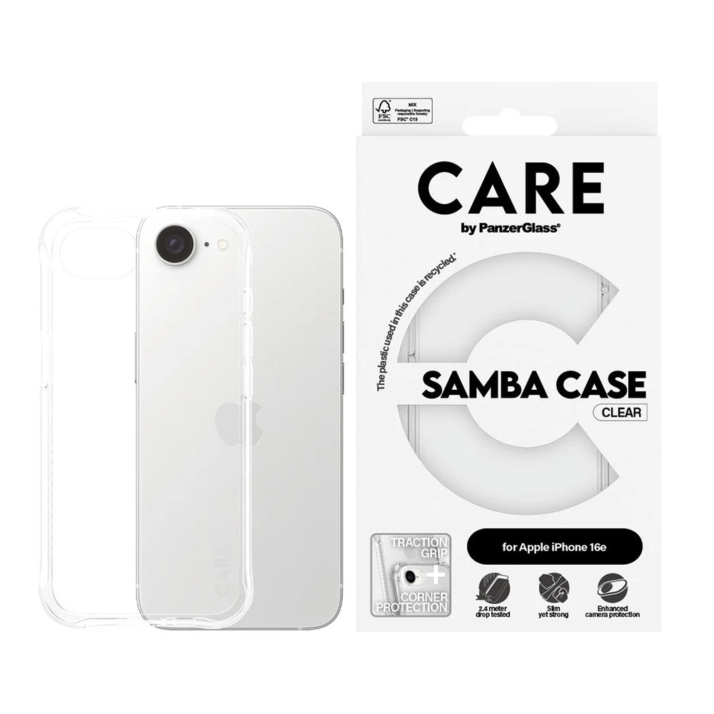 Husa pentru Apple iPhone 17e / 16e, PanzerGlass, Care Fashionable, Transparenta