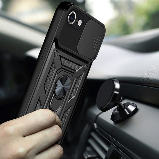 Husa pentru Apple iPhone 17e / 16e, Techsuit, CamShield, Neagra