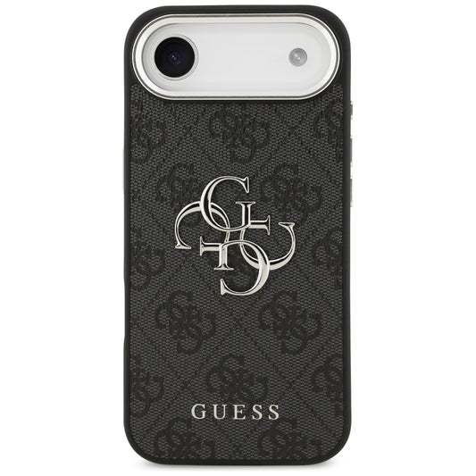 Husa pentru Apple iPhone 17 Air, Guess, Big 4G Logo Classic, Neagra Argintie