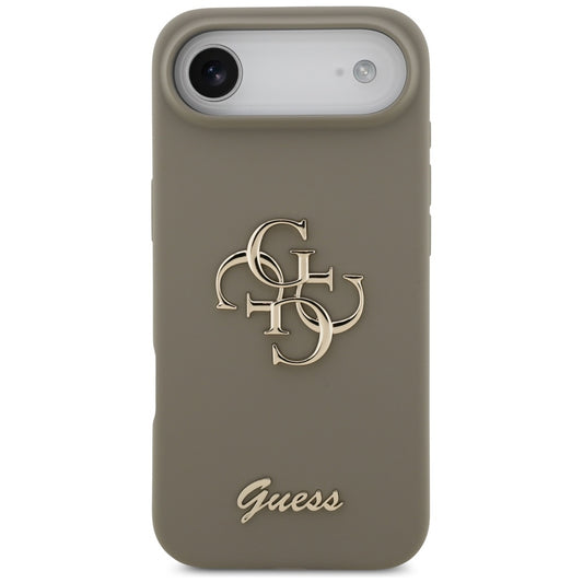 Husa pentru Apple iPhone 17 Air, Guess, Big 4G Script, Maro