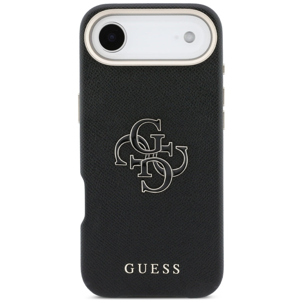 Husa pentru Apple iPhone 17 Air, Guess, Resin Logo, Neagra
