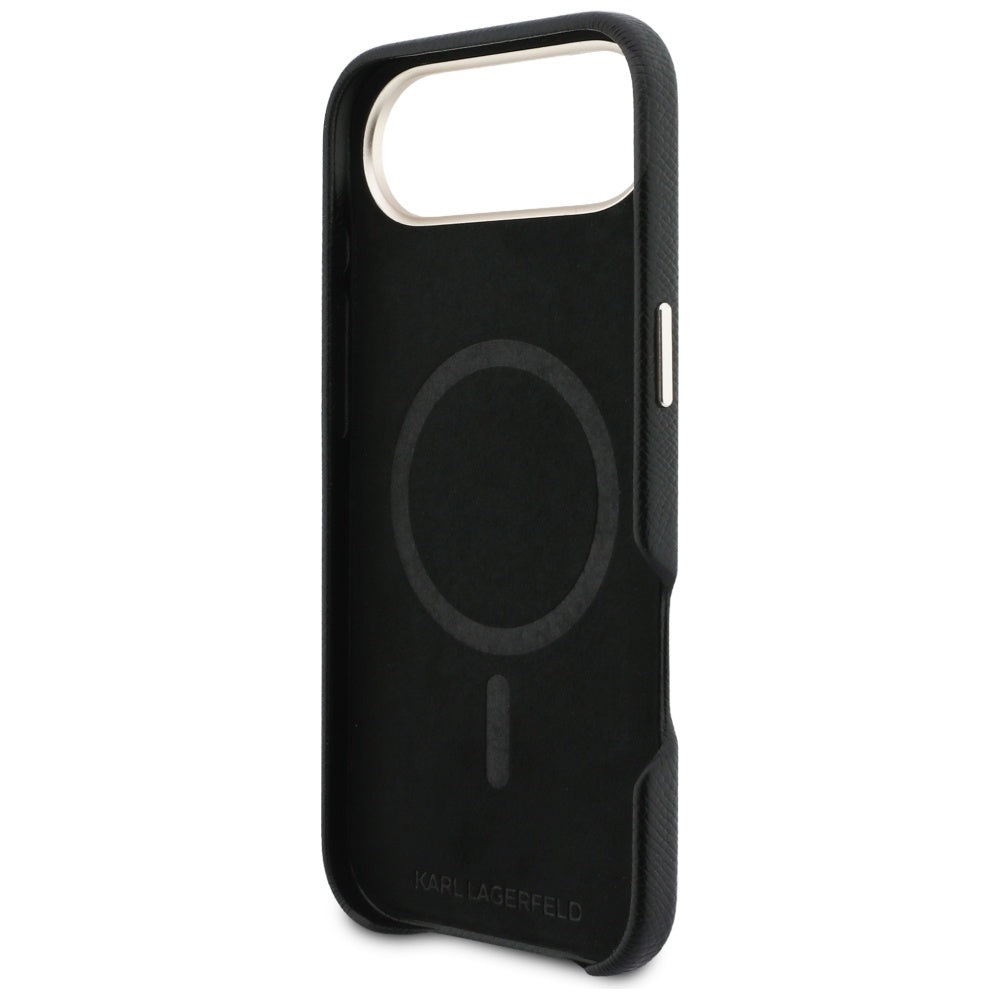 Husa pentru Apple iPhone 17 Air, Karl Lagerfeld, Karl Head Logo, Neagra
