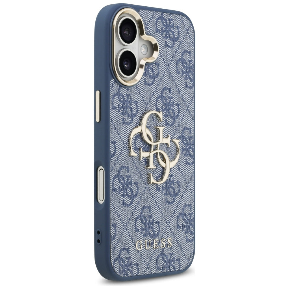 Husa pentru Apple iPhone 17, Guess, Big 4G Logo Classic, Albastra Aurie