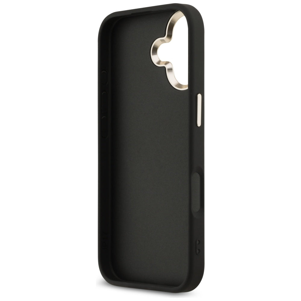 Husa pentru Apple iPhone 17, Guess, Big 4G Logo Classic, Neagra Aurie