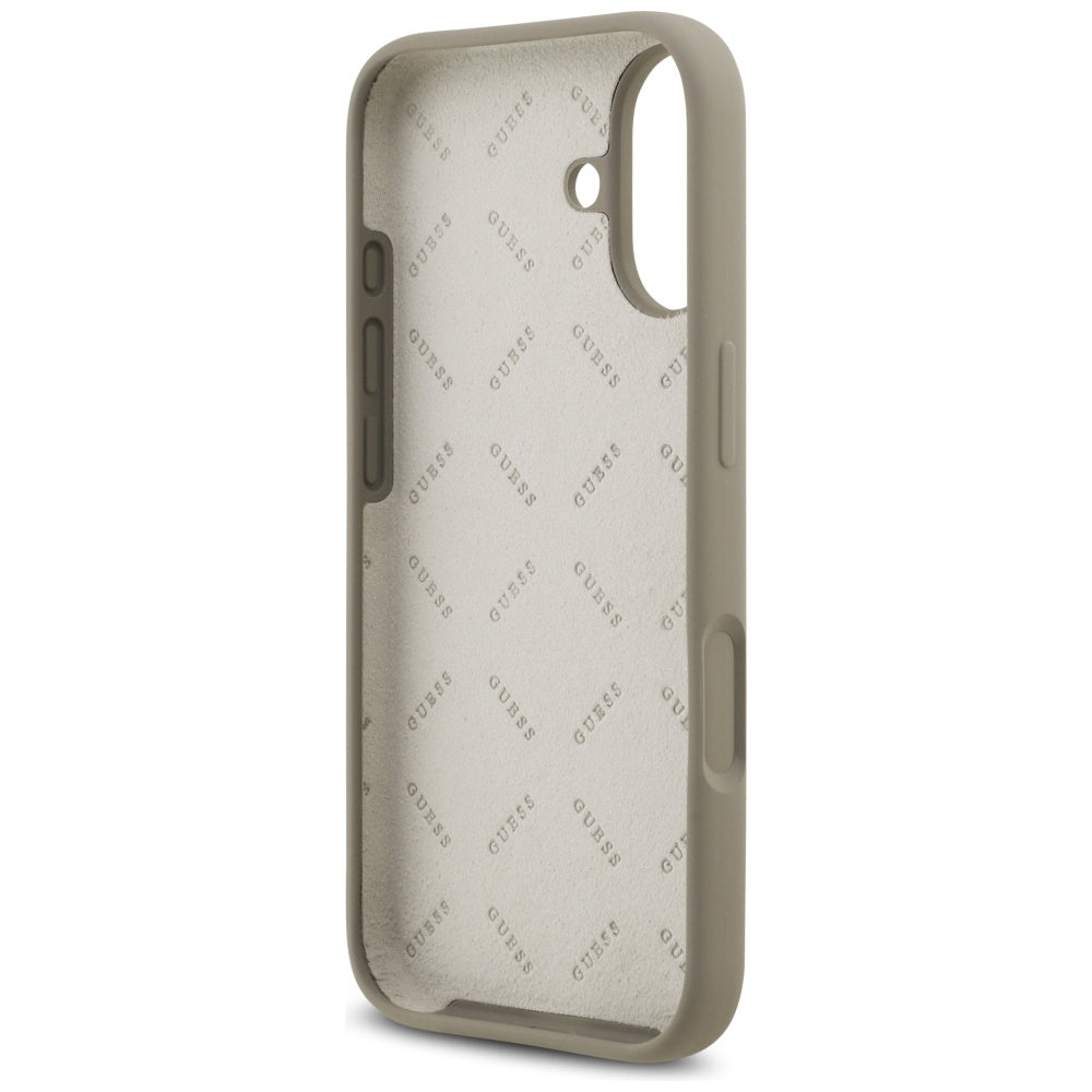 Husa pentru Apple iPhone 17, Guess, Big 4G Script, Maro