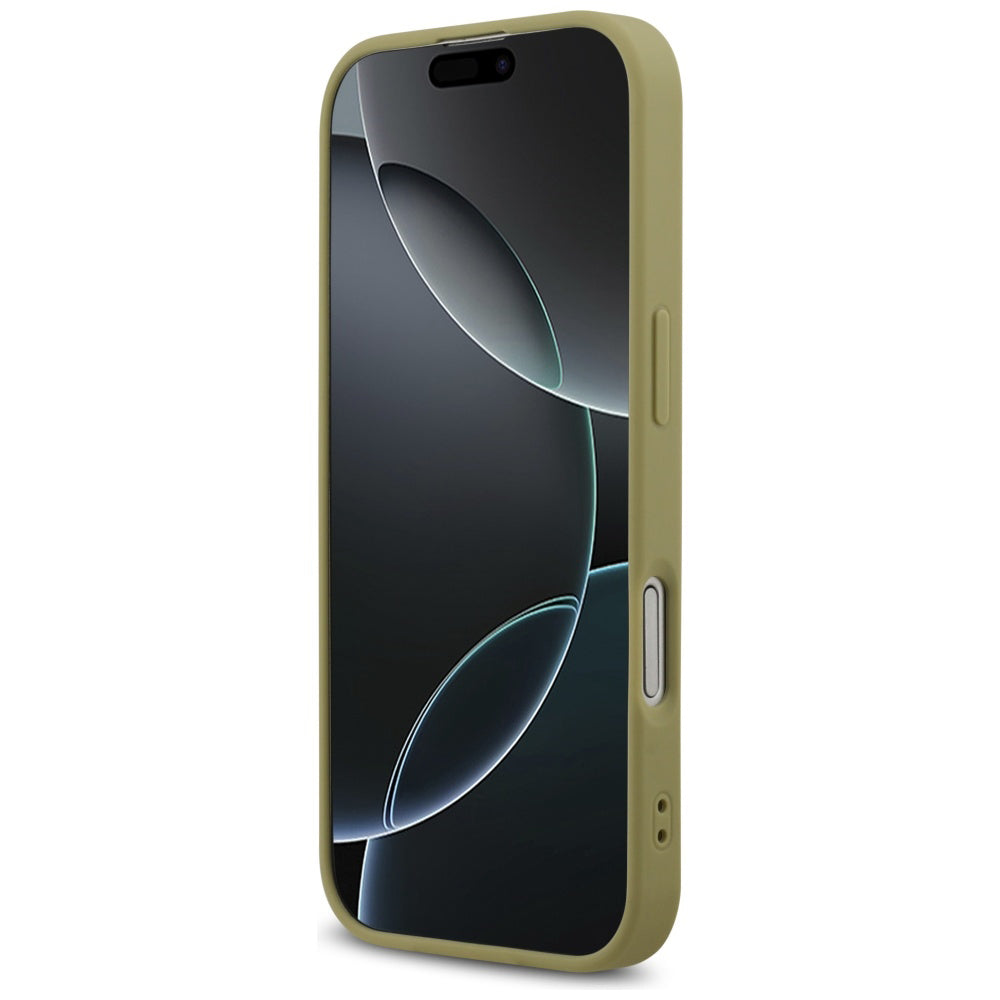 Husa pentru Apple iPhone 17, Guess, Fixed Glitter Big 4G, Aurie