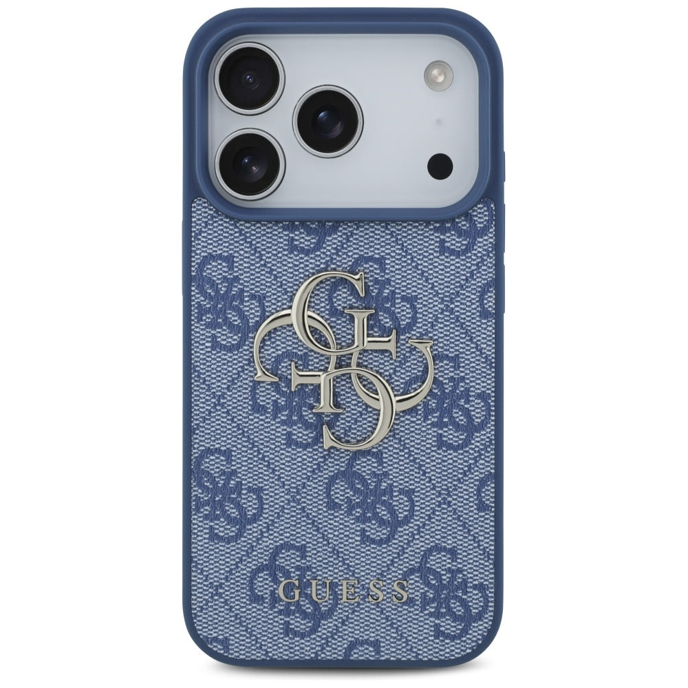 Husa pentru Apple iPhone 17 Pro, Guess, 4G Big Logo, Albastra