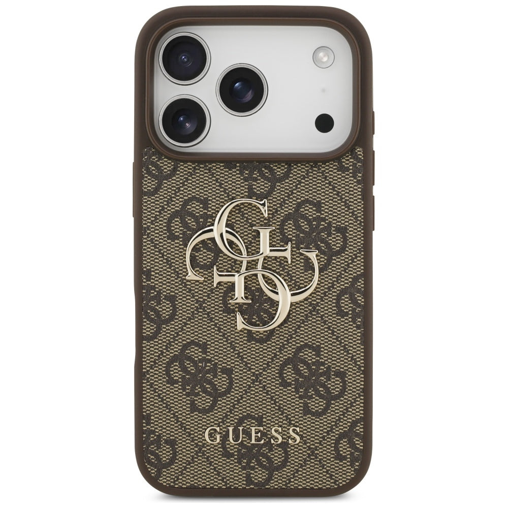 Husa pentru Apple iPhone 17 Pro, Guess, 4G Big Logo, Maro