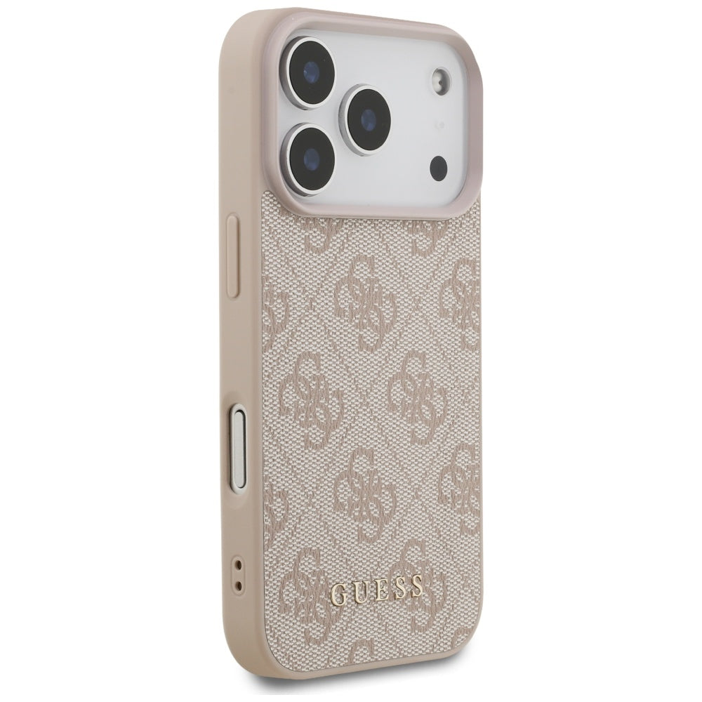Husa pentru Apple iPhone 17 Pro, Guess, 4G Classic, Roz