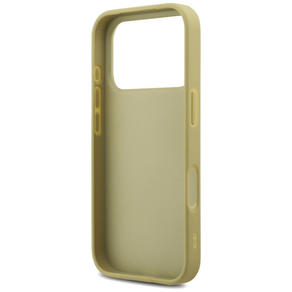 Husa pentru Apple iPhone 17 Pro, Guess, Fixed Glitter Big 4G, Aurie
