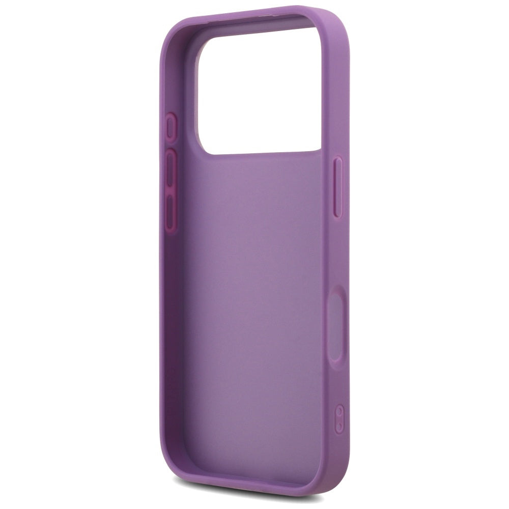 Husa pentru Apple iPhone 17 Pro, Guess, Fixed Glitter Big 4G, Mov