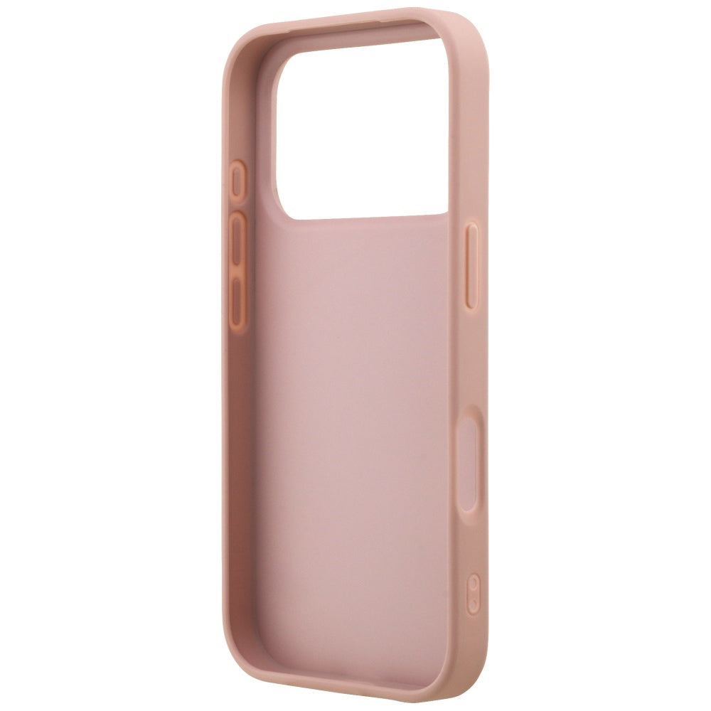 Husa pentru Apple iPhone 17 Pro, Guess, Fixed Glitter Big 4G, Roz