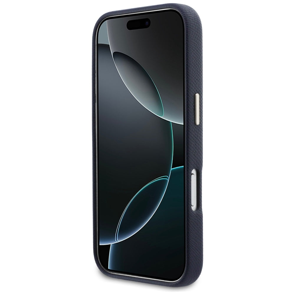 Husa pentru Apple iPhone 17 Pro, Guess, Resin Logo, Albastra