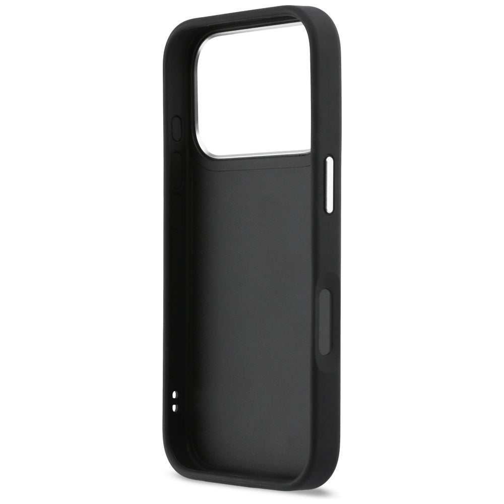 Husa pentru Apple iPhone 17 Pro, Karl Lagerfeld, Karl & Choupette Print with Pocket, Neagra