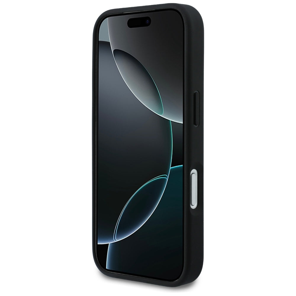 Husa pentru Apple iPhone 17 Pro, Karl Lagerfeld, Rhinestone Karl & Choupette Pins, Neagra