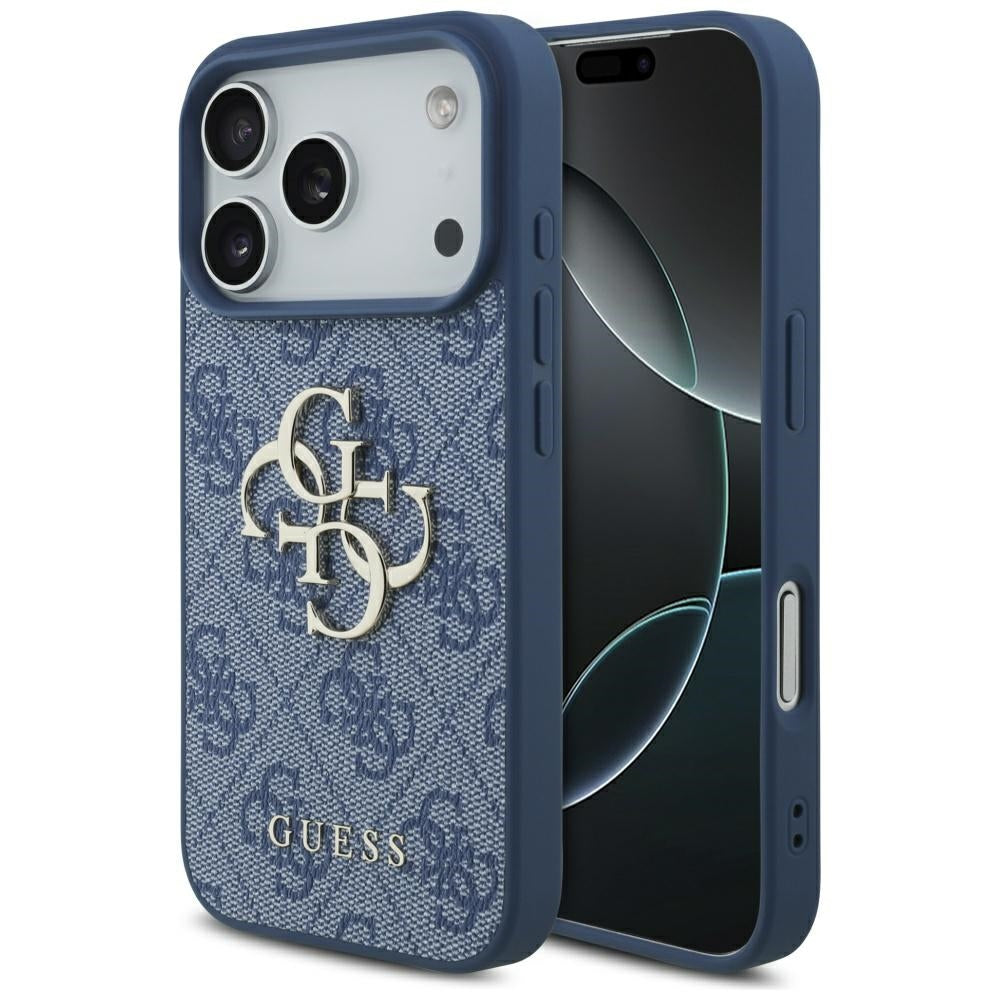 Husa pentru Apple iPhone 17 Pro Max, Guess, 4G Big Logo, Albastra