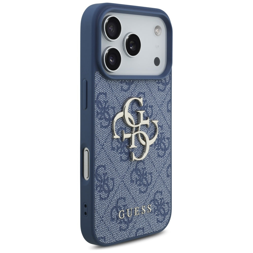 Husa pentru Apple iPhone 17 Pro Max, Guess, 4G Big Logo, Albastra