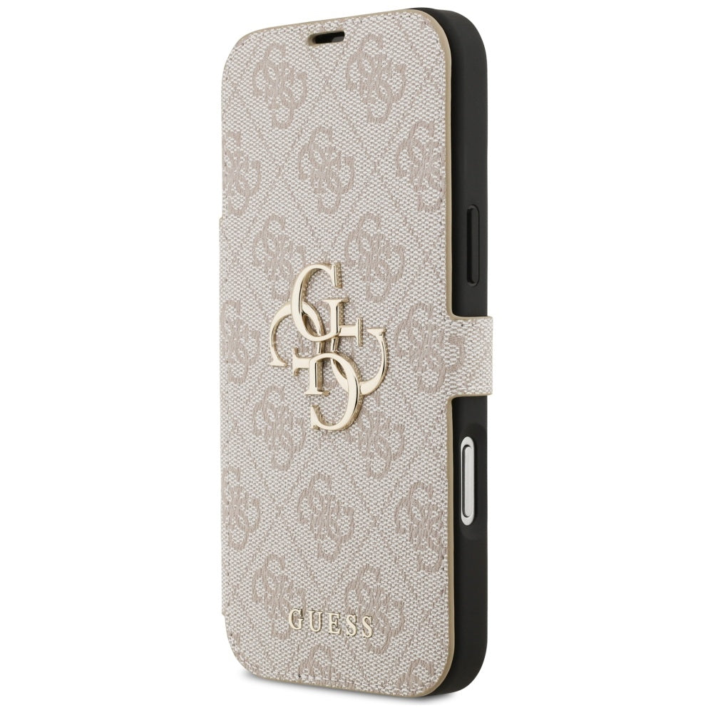 Husa pentru Apple iPhone 17 Pro Max, Guess, 4G Metal Logo, Roz