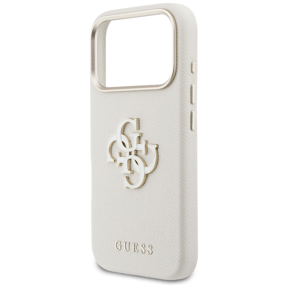 Husa pentru Apple iPhone 17 Pro Max, Guess, Resin Logo, Bej