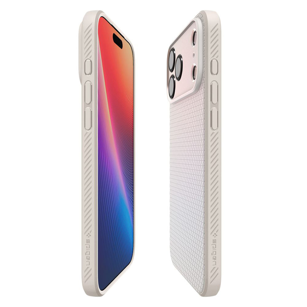 Husa pentru Apple iPhone 17 Pro Max, Spigen, Liquid Air, Bej