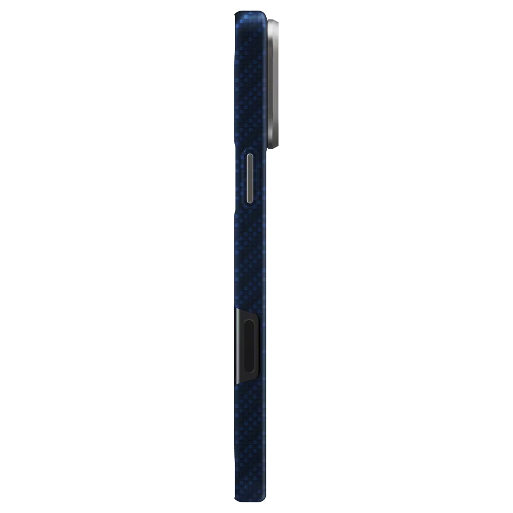 Husa MagSafe pentru Apple iPhone 17 Pro Max, UNIQ, Keva MagClick, Bleumarin
