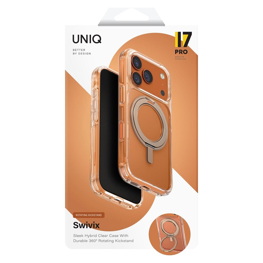 Husa pentru Apple iPhone 17 Pro Max, UNIQ, Swivix, Aurie