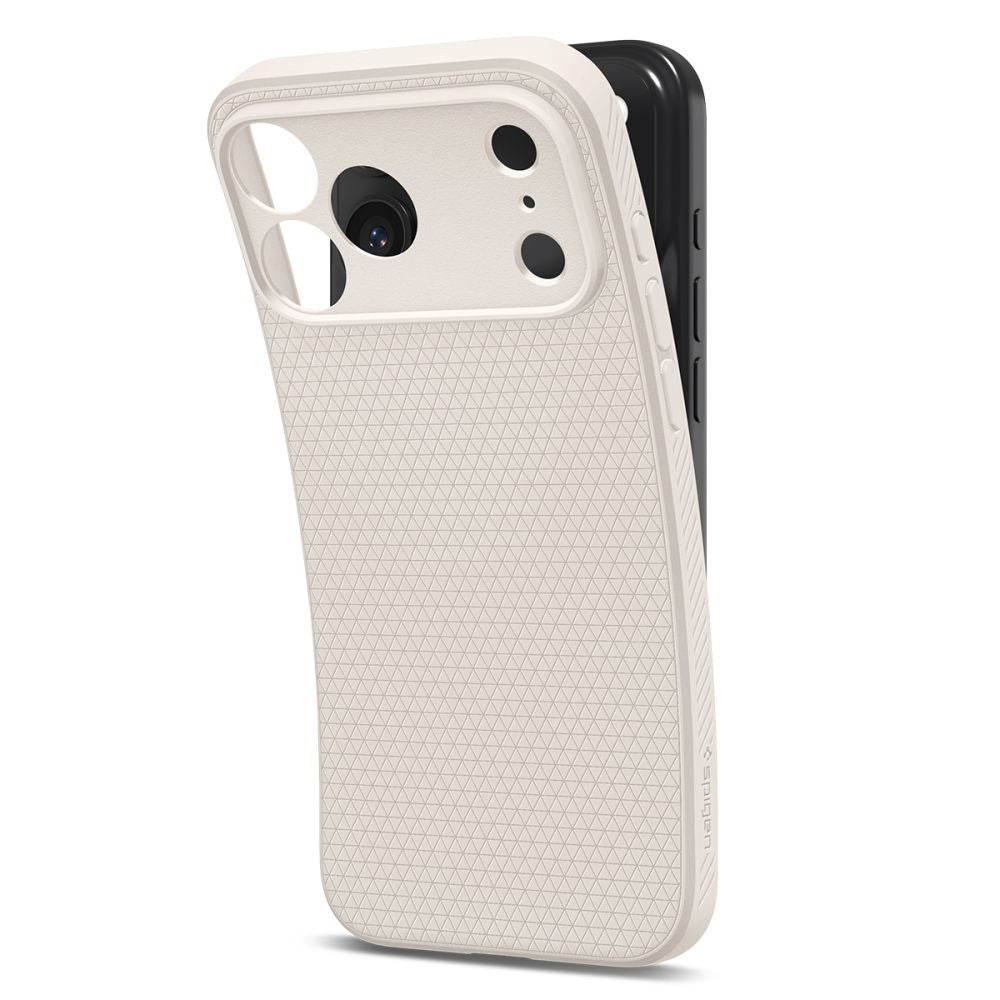 Husa pentru Apple iPhone 17 Pro, Spigen, Liquid Air, Bej