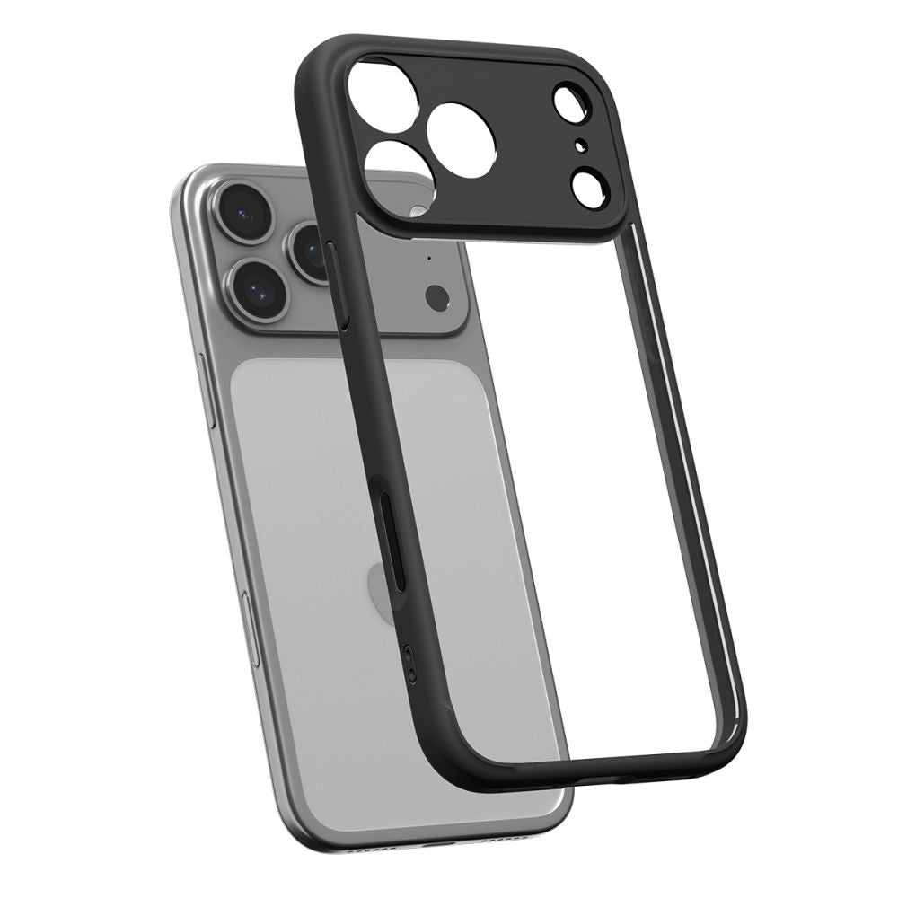 Husa pentru Apple iPhone 17 Pro, Spigen, Ultra Hybrid, Neagra Mata ACS10343